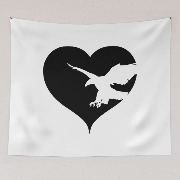 Item preview, Heart eagle bird of prey designed and sold by RetroFuchs.