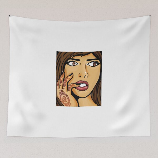 Item preview, Girl with Henna Pop Art  designed and sold by Mehr Tajik.