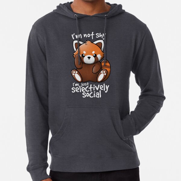 Shy red panda Lightweight Hoodie