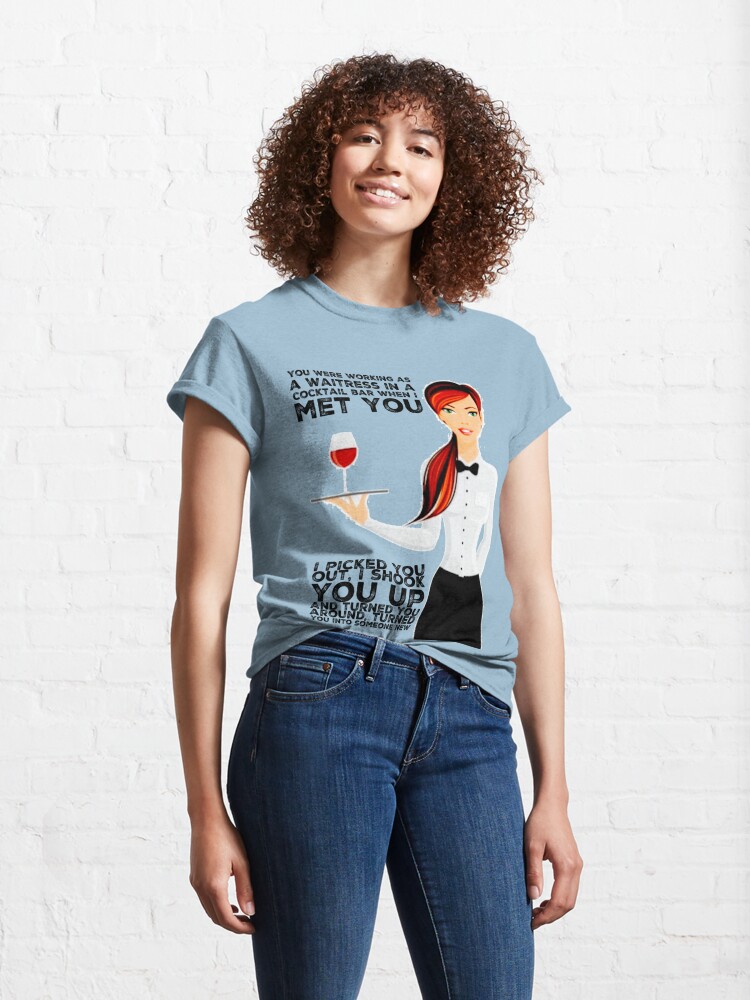 Waitress In A Cocktail Bar T Shirt By Witnit Redbubble