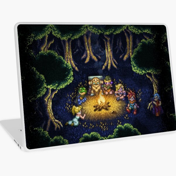 Chrono Camping Pixels Laptop Skin