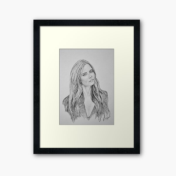 Anita-B&W Framed Art Print