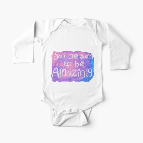Amazing in pink Long Sleeve Baby One-Piece