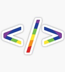 Rainbow Code Sticker