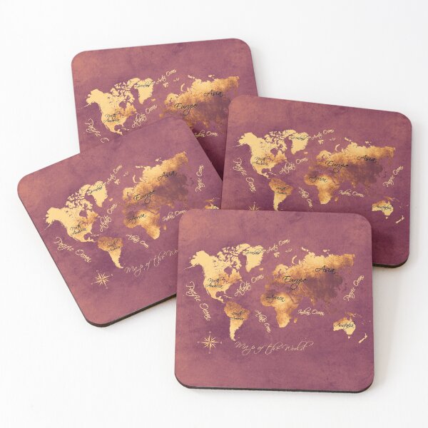 Item preview, world map 150 rose brown gold #worldmap #map designed and sold by JBJart.