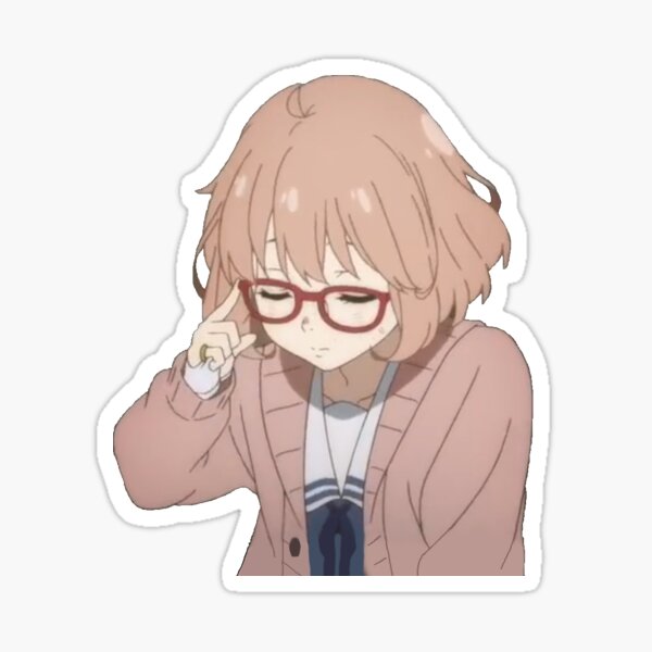 Mirai Kuriyama Bunny - Kyoukai no Kanata Sticker for Sale by Awesomedeer