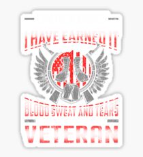 Veteran Title I have Earned It Sticker