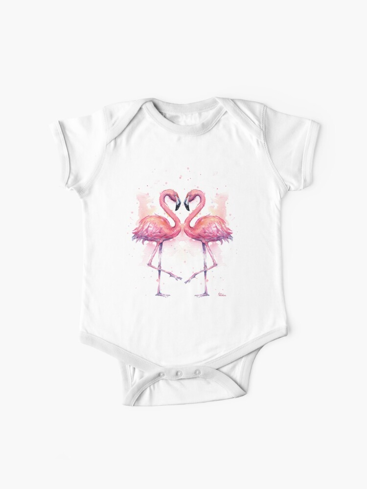 pink flamingo baby clothes