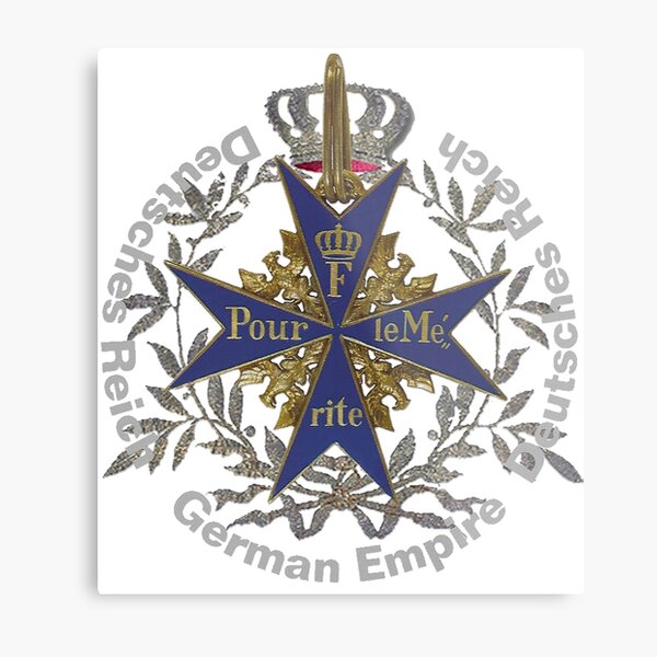 German Empire..Pour le Merite Metal Print