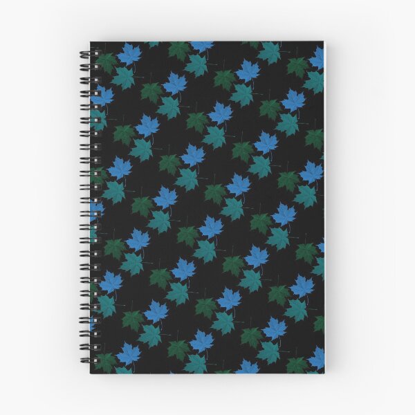 Item preview, Fall Leaves Rainbow Blue Green Black designed and sold by dkatesmith.