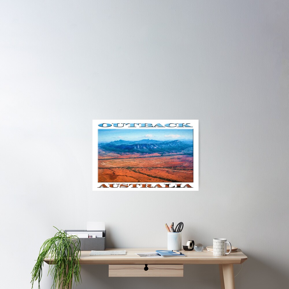 Wilpena Pound (digital painting) Poster