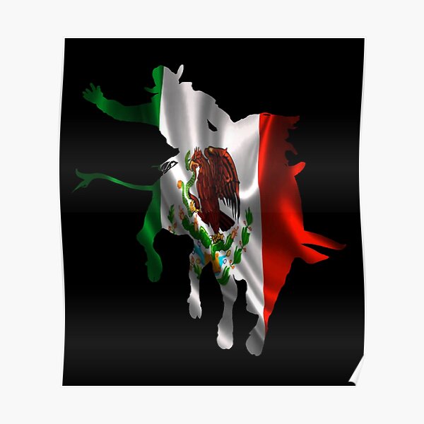 mexican-bull-rider-poster-by-diablonegro-redbubble