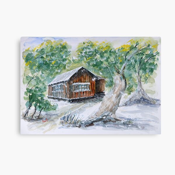 Item preview, Snow Storm Hut - Watercolour designed and sold by Paul Gilbert.