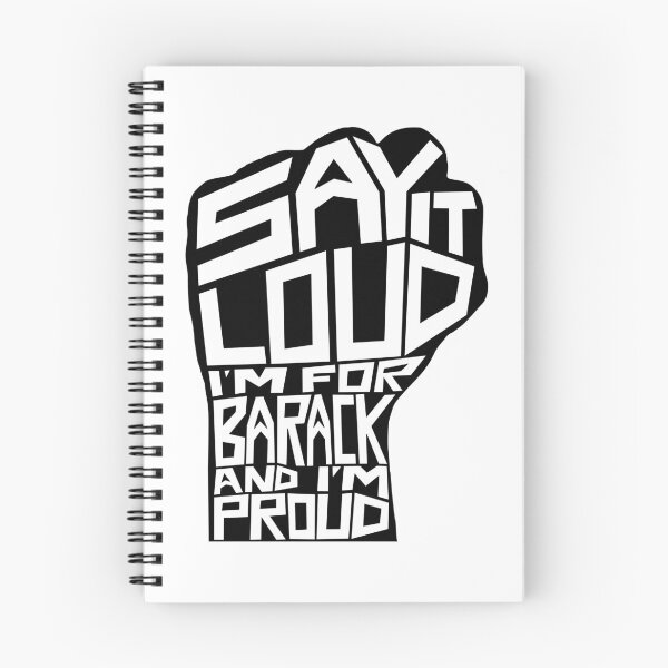 Item preview, SAY IT LOUD: Barack designed and sold by Carbon-Fibre Media.
