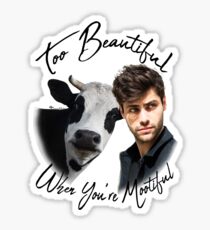 Too Mootiful Sticker