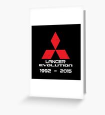 Lancer Evolution 1992-2015 Greeting Card