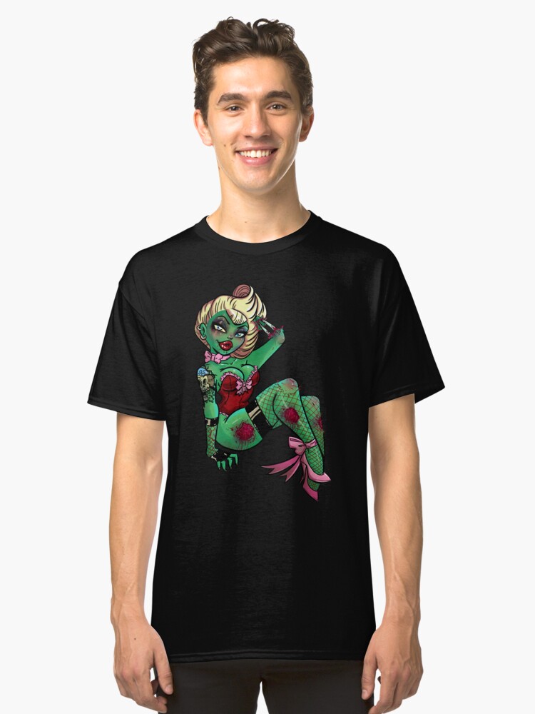 Alternate view of Zombie-licious Zaria Classic T-Shirt