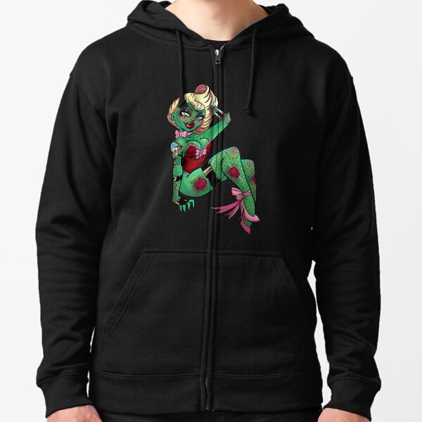 Zombie-licious Zaria Zipped Hoodie