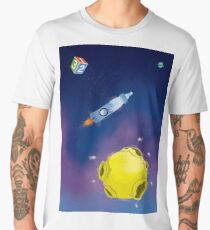 Captain Dad (background) Men's Premium T-Shirt