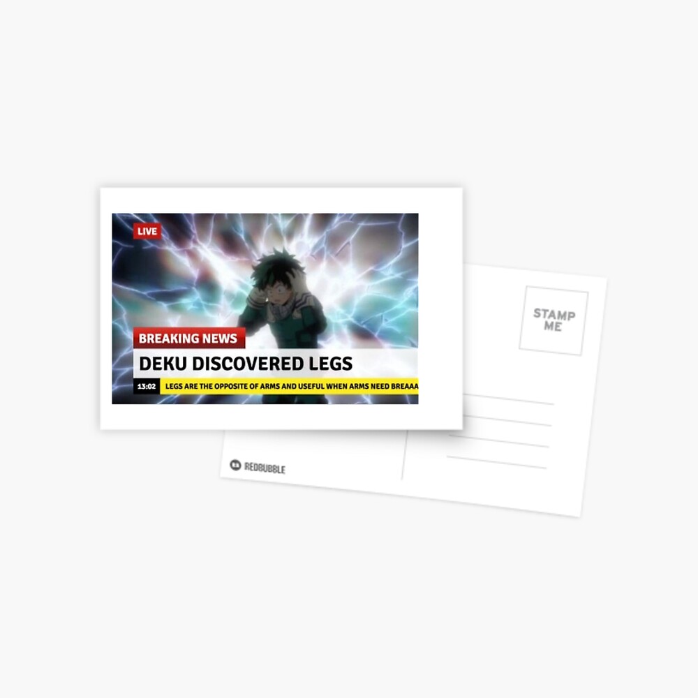 Deku Meme Greeting Card By Gloomdays Redbubble redbubble
