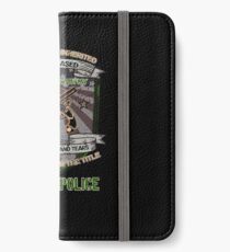 Vinilo o funda para iPhone Tengo para siempre el título de policía militar - angustiado