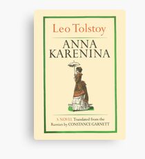 Anna Karenina Leo Tolstoy Front Cover Canvas Print