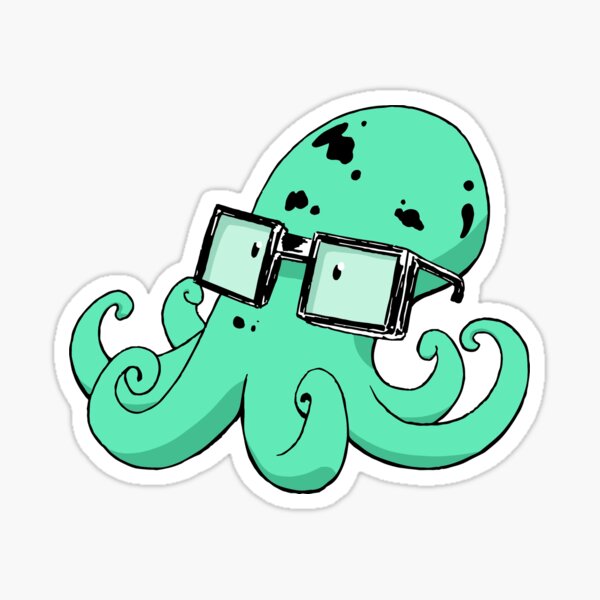 Octo Nerd Sticker