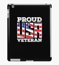 Distressed Proud USA Veteran iPad Case/Skin