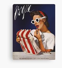 Vogue, Very Old Vintage, Fashion Retro/Vintage Canvas Print