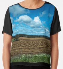Stripey Fields Chiffon Top