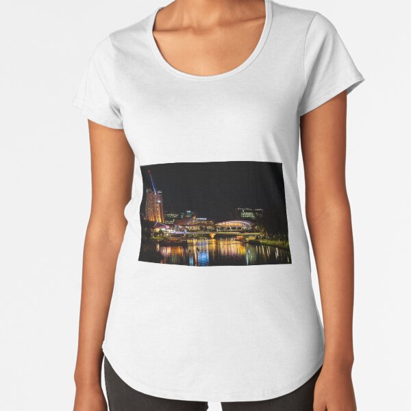 Riverbank Precinct, Adelaide Premium Scoop T-Shirt