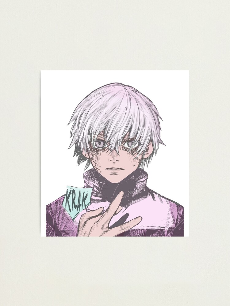 Tokyo Ghoul Kaneki Aesthetic Photographic Print By Lennyspook Redbubble