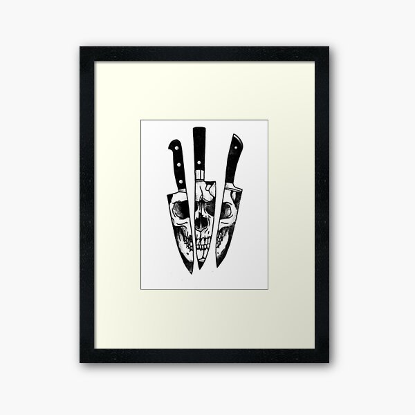 Knives And Skull Gothic Style Horror Art Board Print for Sale by  ClothingSimple