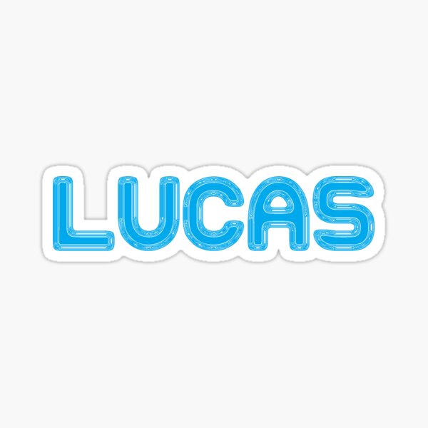 "Lucas" Sticker for Sale by Shalomjoy Redbubble