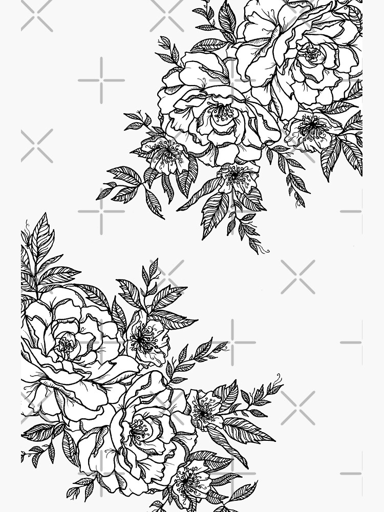 Flowers - Black & White by CasValli