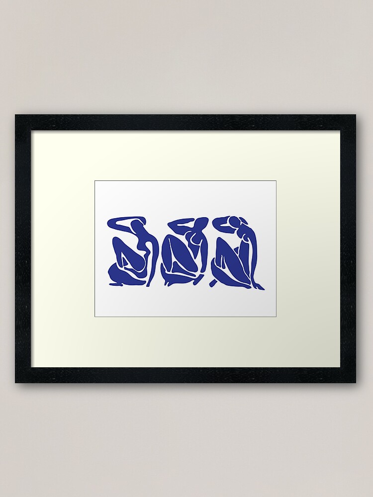 Aperçu 1 sur 7. Impression encadrée avec l'œuvre Nus bleus de Matisse créée et vendue par hyggenok.