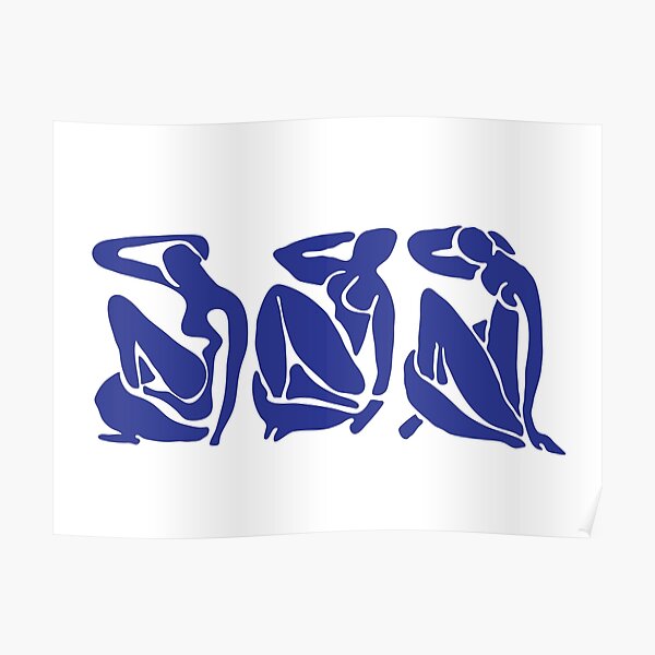 Blue Matisse Nudes Poster