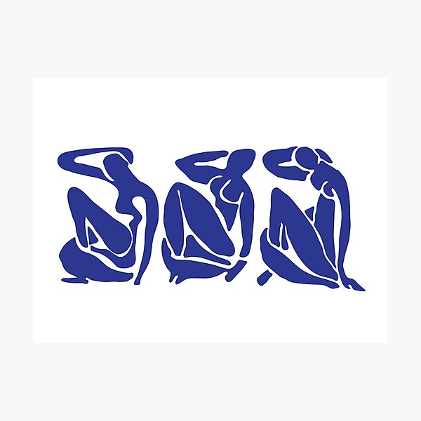 Item preview, Blue Matisse Nudes designed and sold by hyggenok.