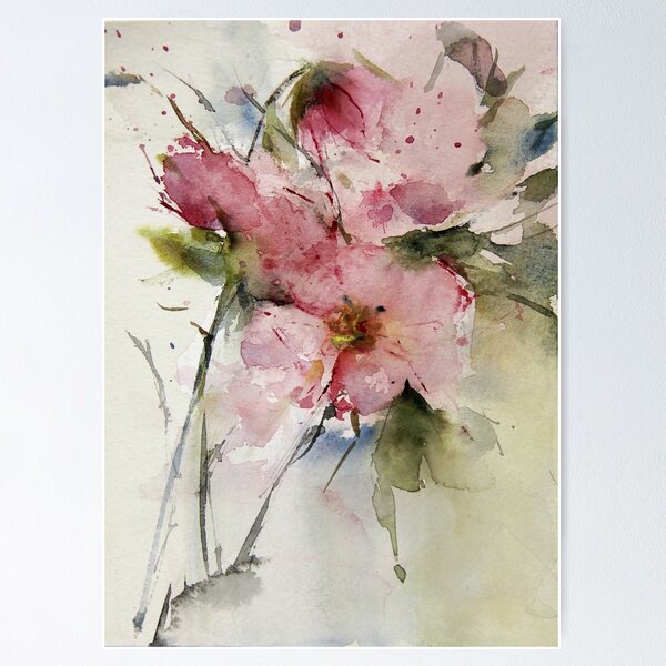 watercolor flowers from Arcen Poster