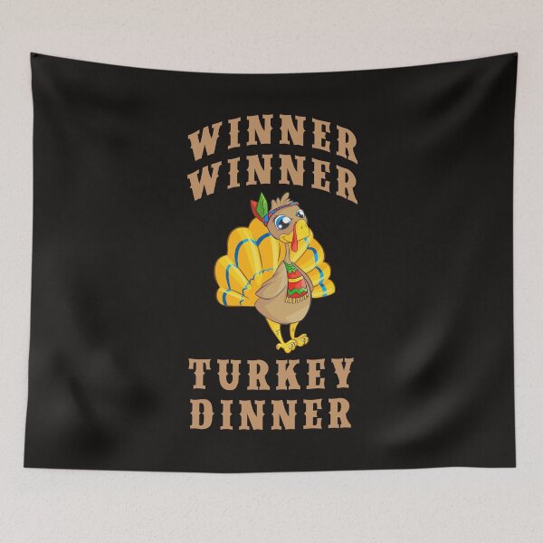 Item preview, Christmas 'Winner Winner Turkey Dinner' Funny Thanksgiving Gifts designed and sold by duncandesigns84.