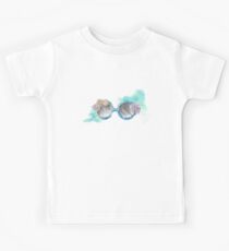 watercolour floral sunnies doodle Kids Tee