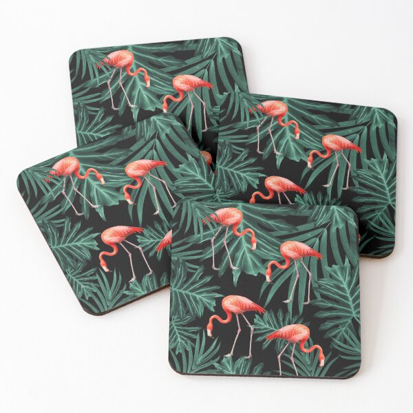Item preview, Summer Flamingo Jungle Night Vibes #2 #tropical #decor #art  designed and sold by Anita's & Bella's Art.