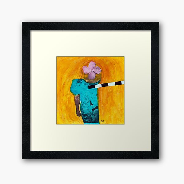 Fan Man Framed Art Print