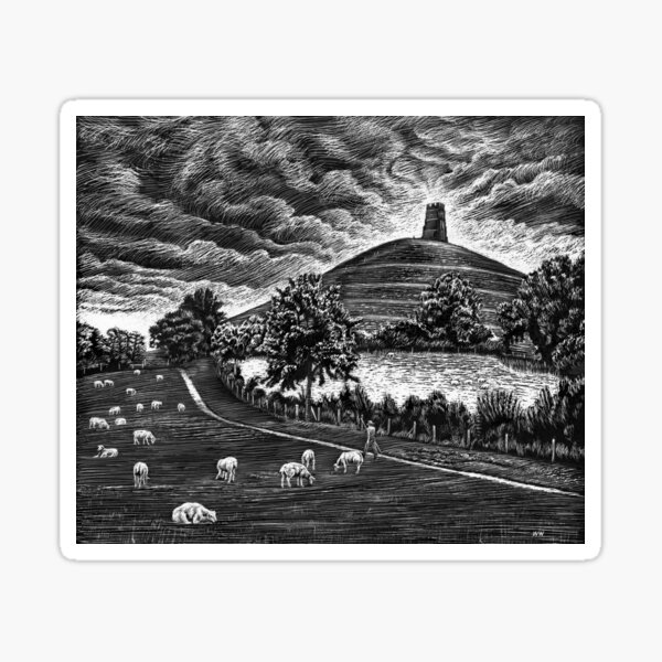 Glastonbury Tor Sticker