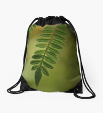dreamy green Drawstring Bag