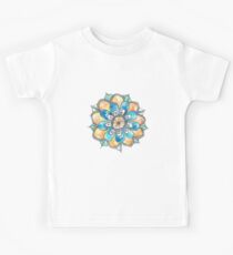 watercolour mandala doodle Kids Tee
