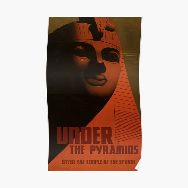 Hp Lovecraft Travel Poster The Sphinx Under The Pyramids