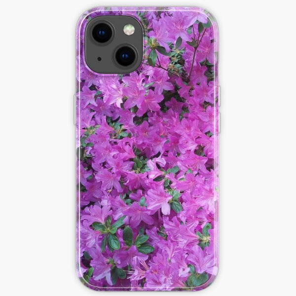 Purple Azalea flowers iPhone Soft Case