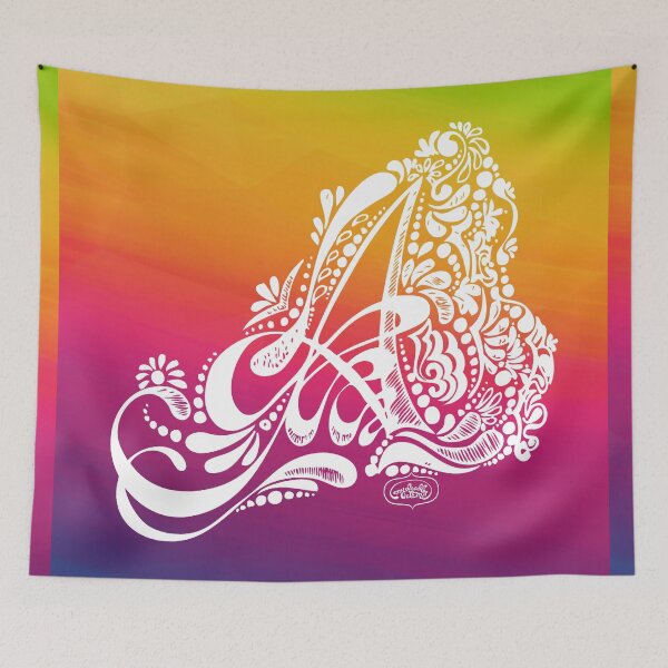 Item preview, Henna Paisley Monogram A  designed and sold by mydoodlesateme.