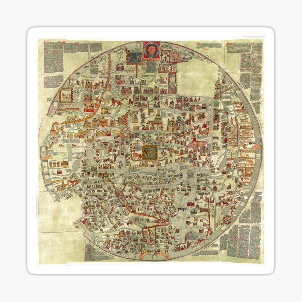 Ebstorf Map (13th century) Sticker
